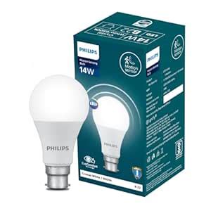 Buy PHILIPS Motion Sensor 14W B22 LED Bulb | motion Sensor Light for ...