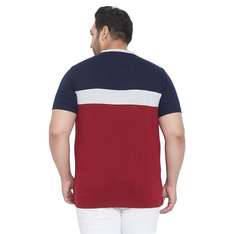 Men Plus Size Ella Colorblock Round Neck Tshirt – bigbanana