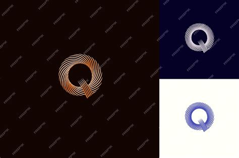 Premium PSD | Letter Q With Dynamic Logo Design Style With Q Shaped Into a Nature Abstract ...