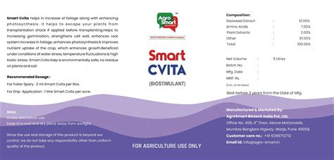 SMART C-VITA (Biostimulant) - Agro Smart