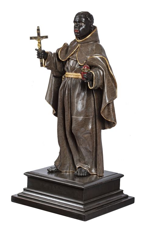Saint Benedict of Palermo -Sculpture — Robert Simon Fine Art