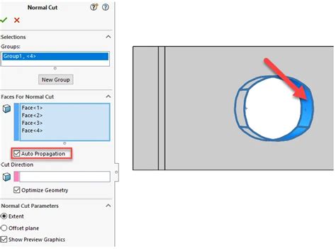 Normal Cut SolidWorks 的图像结果