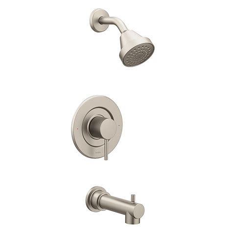 Moen Align Brushed Nickel 1-handle Single function 3.625-in Round ...