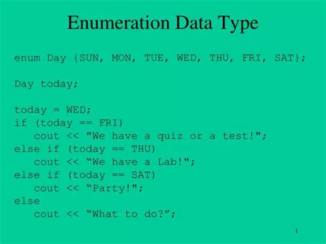 Image result for Example of Enumeration Text Type