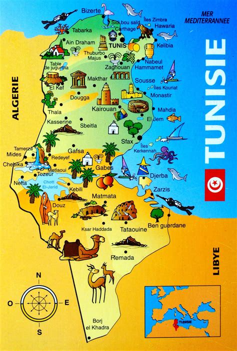 Map Of Tunisia World Map Of Tunisia World Tunisia Maps Facts World Atlas