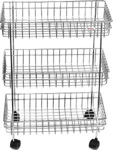 Dekmy Stainless Steel Kitchen Trolley Price in India - Buy Dekmy ...