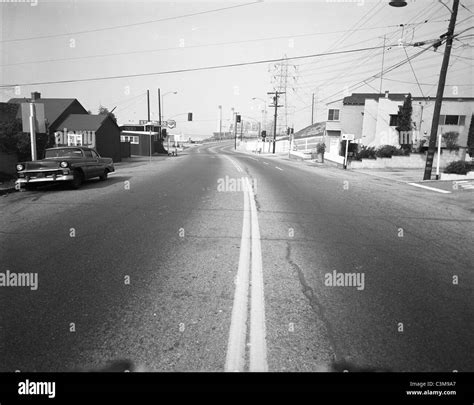 Los Angeles 1960s Negative El Segundo CA Street Scene Highland Ave ...
