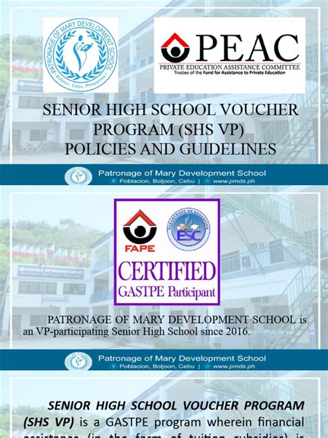 Image result for SHS Voucher Program