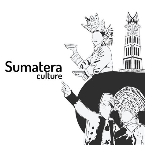 Poster sumatera culture | Premium Vector
