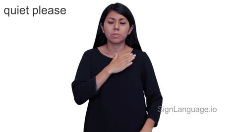 Be Quiet Sign Language