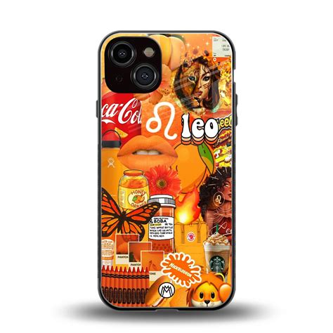 Leo Aesthetic Collage Phone Cover for Iphone 13 | Glass Case ...