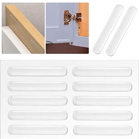 TOMATUS® Cabinet Door Bumpers Pads Clear Rubber Furniture Bumper Strips ...