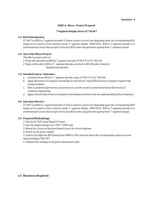 LED Flasher - Annexure –I PART-A Micro –Project Proposal Flasher ...