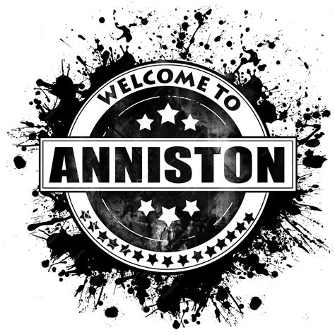 Premium Photo | ANNISTON city black rubber stamp isolated on a solid ...