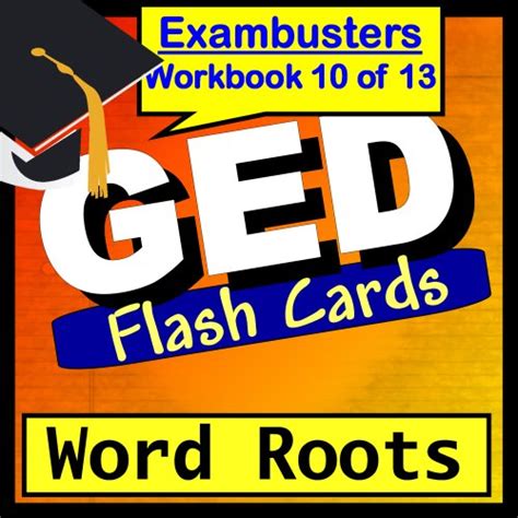 GED Test Prep Word Roots Vocabulary Review Flashcards--GED Study Guide ...