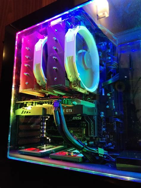 RGB Lit Computer Case Interior