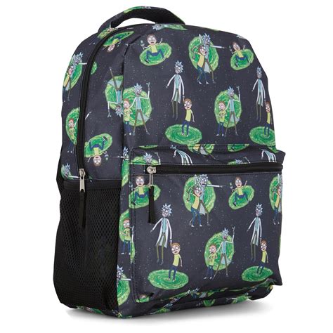 Amazon.com | Rick and Morty Allover Backpack, Summer and Squanchy ...