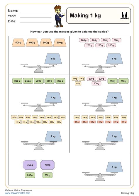 Measure Mass in Kilograms and Grams | Fun and Engaging Key Stage 2 Worksheet