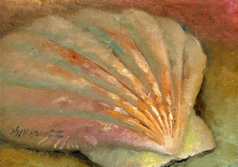 Scallop Shell Painting at PaintingValley.com | Explore collection of Scallop Shell Painting