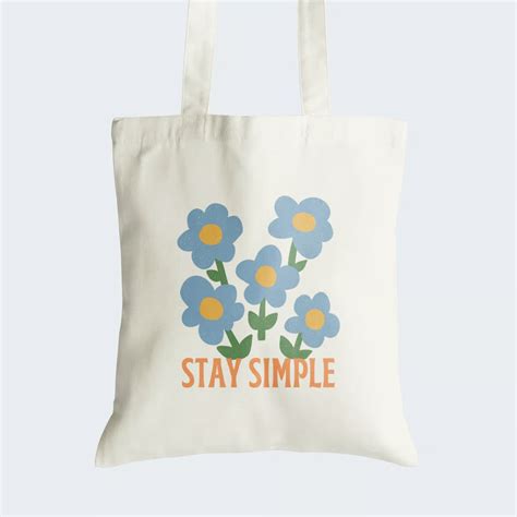 Stay Simple Tote Bag With Zipper – The STATIC Store
