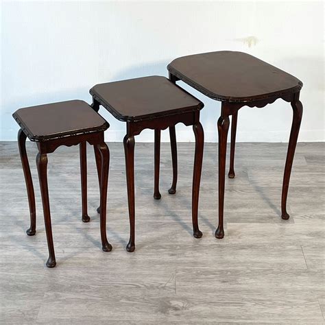 Nest of 3 x Tables | S.H.P. antiques and vintage from UK, France, Europe...