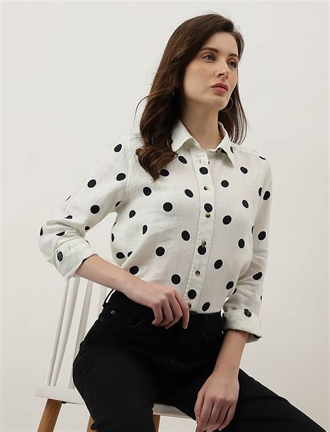 Buy Polka Dots Regular Fit Shirt at Marks & Spencer
