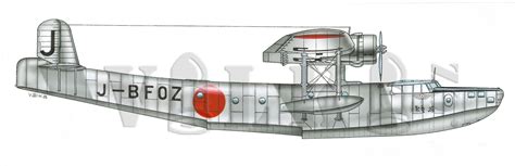 Kawanishi H6K2 Mavis IJN Flying Boat, 1938 (1WL+1FH)-Combrig plastic ...