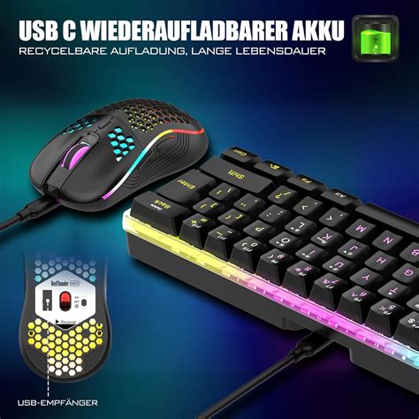 RedThunder 60% Wireless Gaming Keyboard and Mouse India | Ubuy