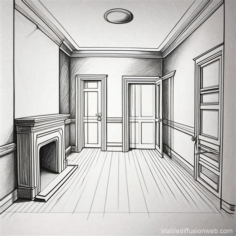 Vanishing Point Perspective Room | Stable Diffusion Online
