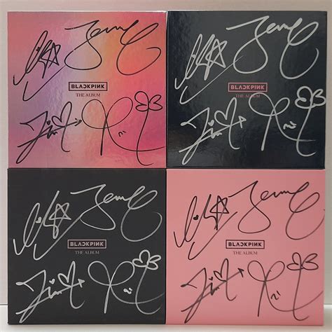 「親簽」 全體親筆簽名照 BLACKPINK Jisoo、Jennie、Rose Lisa 韓舖小棧 | 蝦皮購物