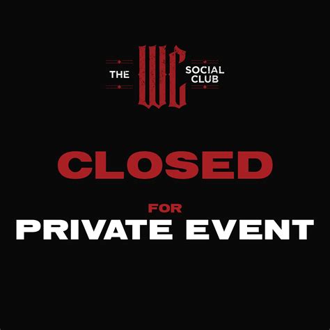 PRIVATE EVENT | The WC Social Club