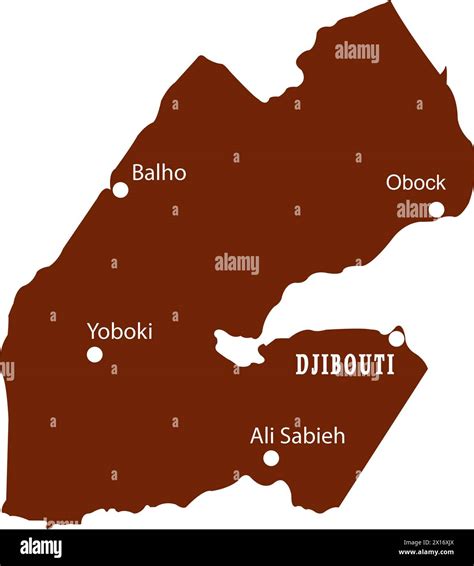 Djibouti political map capital hi-res stock photography and images - Alamy