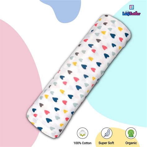 Cozy Hearts - Premium Flannel Swaddle Blanket – Lazytoddler