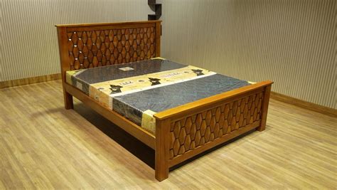 Flexi Homes Rich Wooden cot - A Solid Wooden Cot - Double Cot Furniture ...