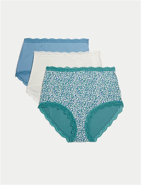 Buy 3pk Cotton Rich Full Briefs at Marks & Spencer