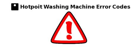 Image result for Hotpoint Error Codes