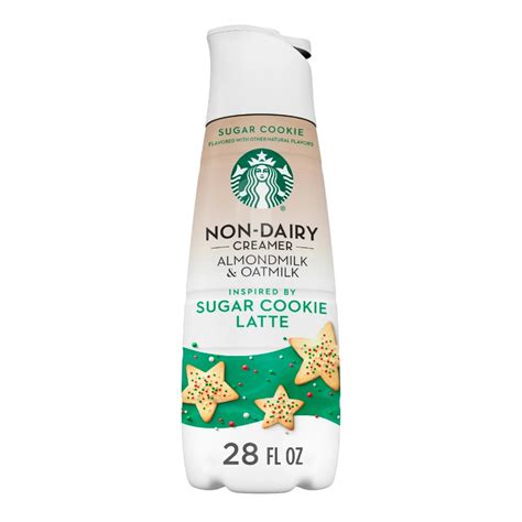 Starbucks Non-Dairy Sugar Cookie Flavored Coffee Creamer, Almondmilk ...