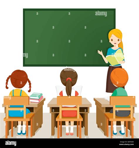 Teacher Teaching Students In Classroom, World Book Day, Back to school ...