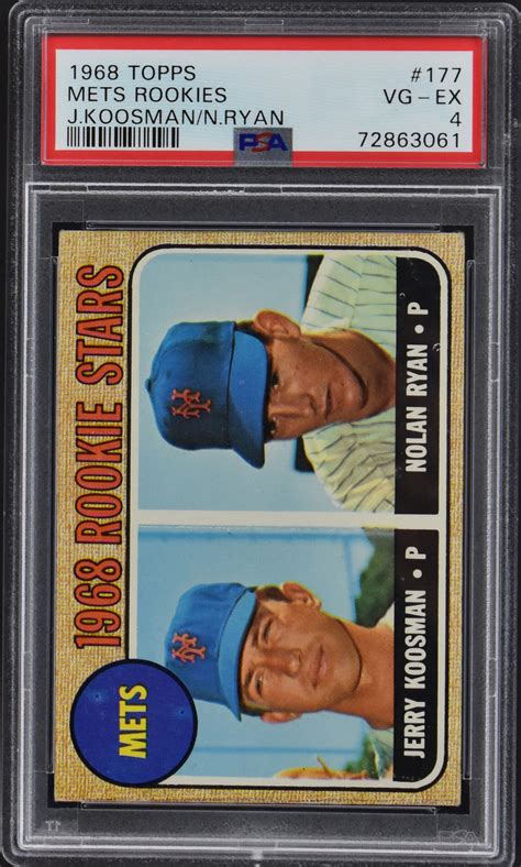 Lot Detail - 1968 Topps #177 Nolan Ryan Rookie Card - PSA VG-EX 4