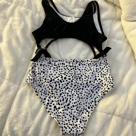 Triangl Black and White Swimsuit-one-piece | Depop