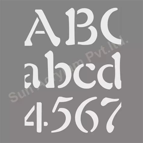 Alphabet Stencil - Sun Acrylam Private Limited