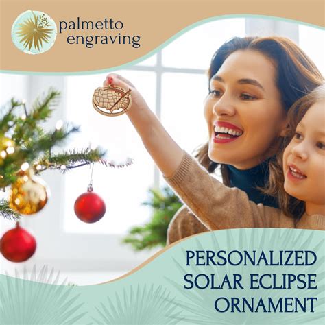 Palmetto Engraving Personalized Solar Eclipse 2024 Ornament, April 2024 ...