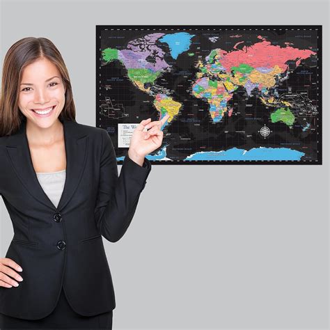 Laminated World Map: Wall Chart - 18 x 29 - Made in Nepal | Ubuy