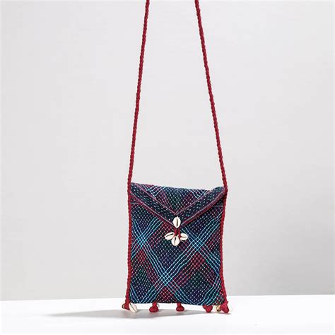 Multicolor Lambani Hand Embroidery Cotton Adjustable Sling Bag