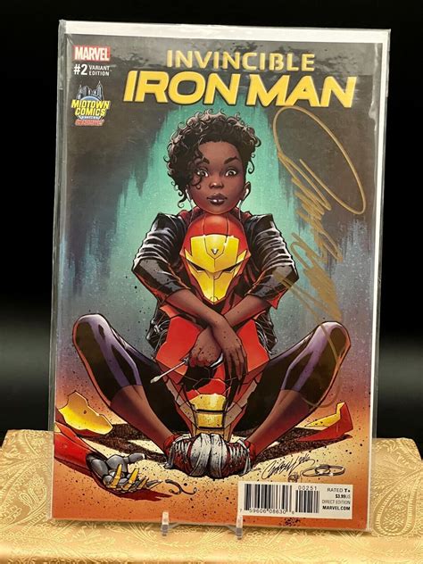 Invincible Iron Man #2 Variant Riri Williams Signed by J. Scott ...