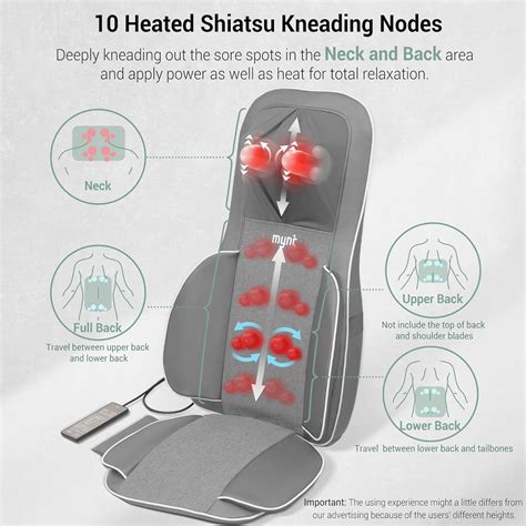 Mynt 2D & 3D Shiatsu Neck and Back Massager for India | Ubuy
