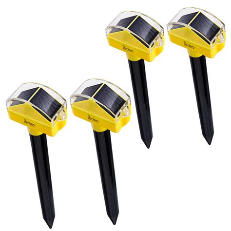 Solar Powered Ultrasonic Mole Repellent Gopher Repeller Vole Deterrent ...