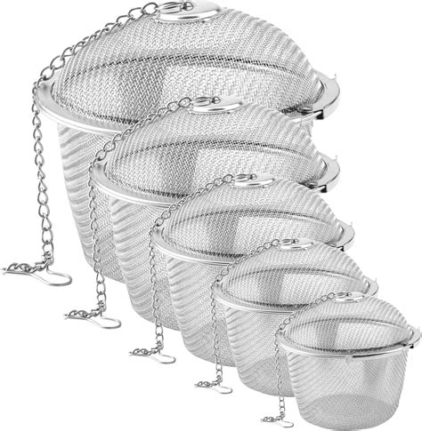 Amazon.com: ZOENHOU Set of 5 Tea Infuser for Loose Tea, 5 Sizes Fine ...
