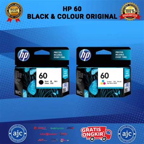 Jual Tinta Printer Cartridge HP 60 Black/Tricolor Original | Shopee ...