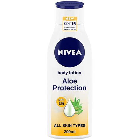 Nivea Aloe Protection SPF 15 Body Lotion, 200 ml Price, Uses, Side ...